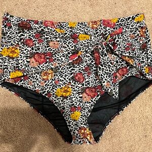 Torrid High Rise Plus Size Swim Bottoms